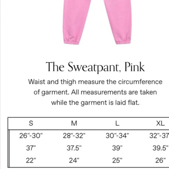 The Mighty Company The Sweatpant In Pink Size S NWT'S - Picture 14 of 14